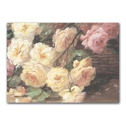 Basket of Roses - 5" x 7" Anniversary Greeting Card