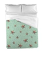 Montesinos Juego De Funda Nórdica (Verde Agua/Naranja)