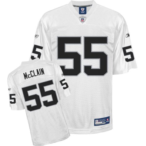 Reebok Oakland Raiders Rolando McClain Replica White Jersey XX Large