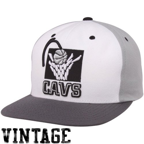 Mitchell & Ness Cleveland Cavaliers Greytones Snapback Adjustable Hat
