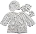 Where To Sales Handmade Newborn Baby Sweater and Hat Set - Natural (100% Hand-knitted) Stores Online
