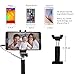 Selfiesteem Wired Selfie Stick with LED Light for Smartphones
