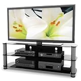 Sonax NY-9584 Metal and Glass TV Stand for 50-Inch-65-Inch Flat Panel HD TV's