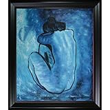 Framed Picasso Blue Nude Oil Painting