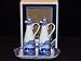 Spode Blue Italian Earthenware 6-Ounce Gourmet Oil and Vinegar Set with Tray