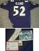 Ray Lewis Baltimore Ravens Autographed Swingman Reebok NFL Football Jersey (Purple)