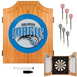 NBA7000-OM - Orlando Magic NBA Wood Dart Cabinet Set