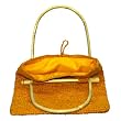EXP Handcrafted Hemp and Bamboo Purse, Orange