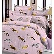 Puff Pony Pink Twin Comforter Set