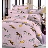 Puff Pony Pink Twin Comforter Set [Misc.]