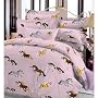 Puff Pony Pink Twin Comforter Set