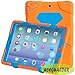 iPad Air Case, iPad 5 case for kids,ACEGUARDER Three Layer Heavy Duty Rugged Shockproof Dirtproof High Impact Resistance Protection Cover Case with Kickstand for Apple iPad Air (Orange-Blue)