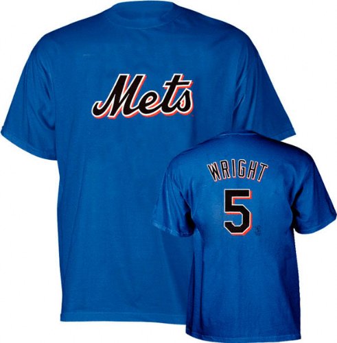 David Wright Majestic Name and Number New York Mets Kids 4-7 T-Shirt