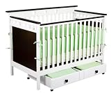 Delta Saint Martin Convertible Crib, Two Toned Espresso and White