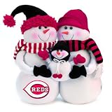 MLB Cincinnati Reds Snowmen Family Holiday Table Top Decoration