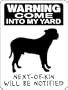 PRESA CANARIO GUARD DOG SIGN 3355PC