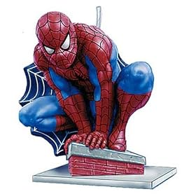 Spiderman with Web Candle