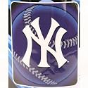 New York Yankees Light Weight Fleece MLB Blanket (Flashball Series) by Northwest (50""x60"")