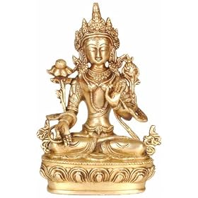The White Tara - Brass Statue