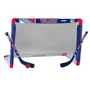 Franklin Sports NHL New York Rangers Team Mini Hockey Set