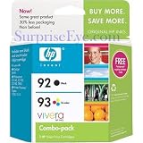 HP 92 & HP 93 Inkjet Print Cartridge Combo Pack (C9513FN)