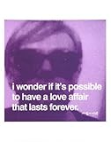 Love Affair Art Poster Print by Andy Warhol, 11x14 Love Affair Art Poster Print by Andy Warhol, 11x14