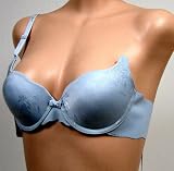 Art-Beau Baby Blue Seamless Nudy Wing Bra #2890 sz 36AA