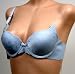  : Art-Beau Baby Blue Seamless Nudy Wing Bra #2890 sz 36AA