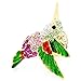 Fantasyard Multicolor Crystal Hummingbird Lapel Pin