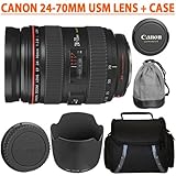Canon EF 24-70mm f/2.8L USM Standard Zoom Lens + Case For Canon Digital SLR ....