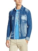 American People Camisa Vaquera Plantin (Azul)