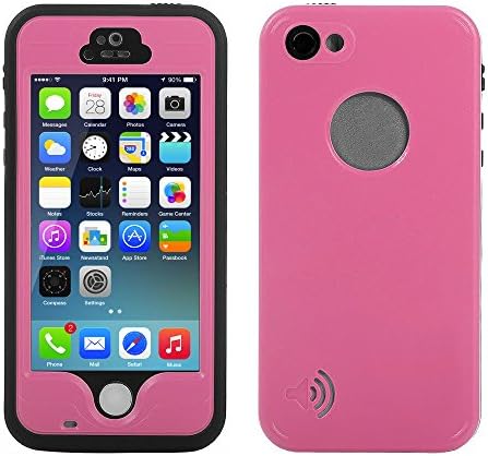 WaterproofShockproofDirtproofSnowproofProtectionCaseCoverforAppleIphone5s-Pink