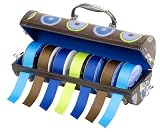 Creative Options 700-720 Portable PVC Ribbon Dispenser, Bullseye Dot with French-Blue Lining