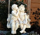 Kinder auf Schaukel,Deko für Garten und Wohnung