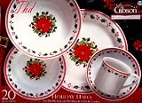 Christmas Dinnerware HOLIDAY Dinner plates 20pc set