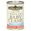 Crown Prince Natural Wild Caught Boiled Baby Clams, 10-Ounce Cans (Pack of 12)