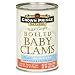 Crown Prince Natural Wild Caught Boiled Baby Clams, 10-Ounce Cans (Pack of 12)