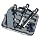 Footprint Tools 389HSG 5pc. Wood Chisel and Sharpening Set in Plastic Storage Case