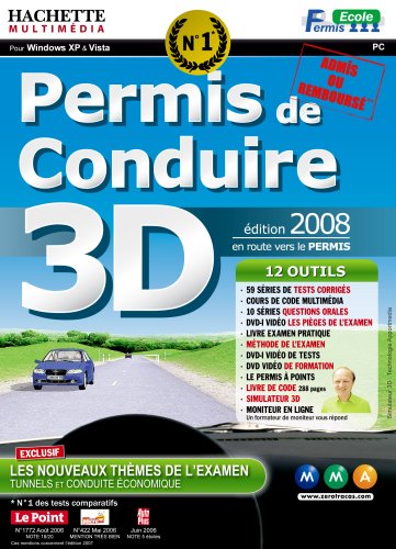 City Travel Guides Discounted  Logiciels : Permis de conduire Deluxe 3D 2008.