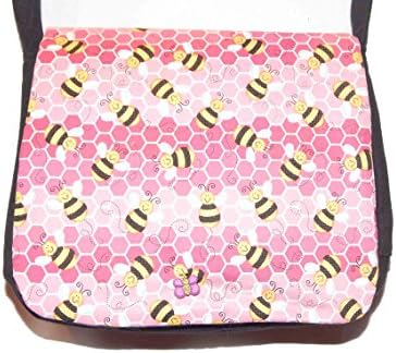 Cute Pink Hive & Honey Bees Cotton Summer Handbag
