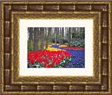 Picture Frame Gold w/ Red Vein Panel .. 4.75'' wide