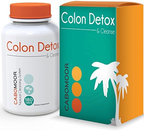 Colon Cleanse & Detox Natural Cleansing Formula by Cabomoor Is Made From Natural Herbs That Can Help Eradicate Waste In Your Colon To Support Digestion & Total Intestinal Health - 180 Tablets