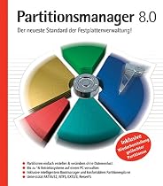 Partitionsmanager 8.0, 1 CD-ROM Der neueste Standard der Festplattenverwaltung. Für Windows 98/ME/NT 4/2000/XP