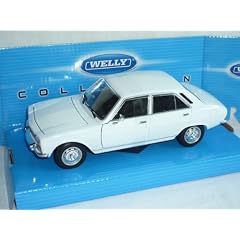 PEUGEOT 504 LIMOUSINE WEISS 1975 1/24 WELLY MODELLAUTO MODELL AUTO