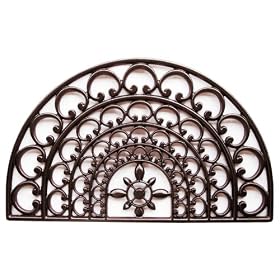 Ashford Half-Circle Cast Aluminum Doormat, Antique Bronze by 