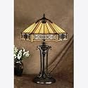 Quoizel Indus Tiffany 2 Lt Table Lamp