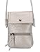 CASY MALL Universal Multifunctional Synthetic Leather Mini Crossbody Phone Bag with Shoulder Strap for iPhone 7,iPhone 7 Plus,Samsung Note 7, HTC, Nokia Lumia,BlackBerry,LG and Device under 5.5 Inch Silver