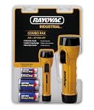 Rayovac 2AA and 2D Industrial Flashlight with Four HD Batteries (Pack of 2)