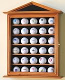 30 Golf Ball Designer Display Case Cabinet Holder Wall Rack