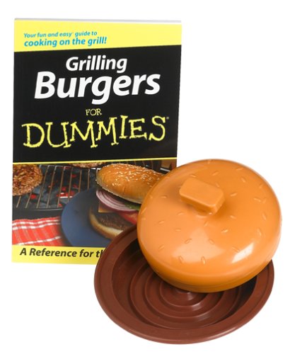 Charcoal Companion Grilling Burgers For Dummies Hamburger Press and Book Set by Hamburger Presses